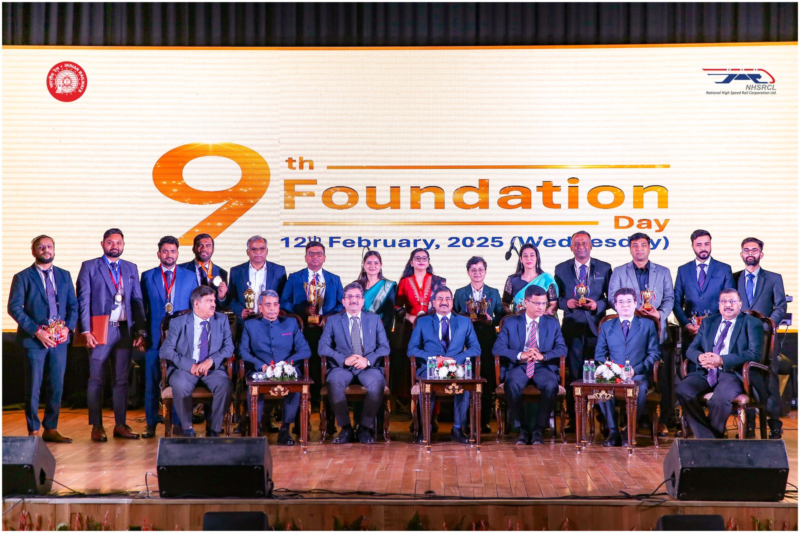 राष्ट्रीय उच्च गती रेल महामंडळ लिमिटेड 12 फेब्रुवारी 2025 रोजी आपला 9 वा स्थापना दिन साजरा करत आहे